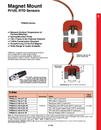Thumbnail of document Data Sheet - PRMAG-2 Heavy-Duty Magnetic Mount RTD Sensors for Ferrous Metal Surfaces